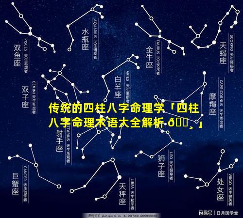 传统的四柱八字命理学「四柱八字命理术语大全解析 🕸 」